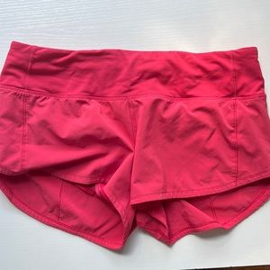 Lululemon speed up shorts 2.5 inseam size 4